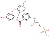 2-(6-羟基-3-羰基-3H-占吨-9-基)-5-({3-[(甲<span class='lighter'>磺</span><span class='lighter'>酰</span>)硫烷基]丙<span class='lighter'>酰</span>}氨基)<span class='lighter'>苯甲酸</span>