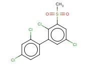 <span class='lighter'>3-METHYLSULFONYL-2,2</span>',4',<span class='lighter'>5-TETRACHLOROBIPHENYL</span>