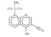 <span class='lighter'>3-QUINOLINECARBONITRILE</span>, 4-HYDROXY-8-(METHYLSULFONYL)-