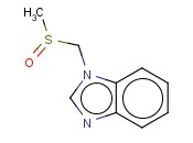 1H-<span class='lighter'>苯并咪唑</span>，1 - [（<span class='lighter'>甲基</span>亚磺酰基）<span class='lighter'>甲基</span>] - （9CI）