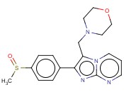 2-(P-METHYLSULFINYLPHENYL)-3-(MORPHOLINOMETHYL)IMIDAZO(1,2-A)PYRIMIDINE