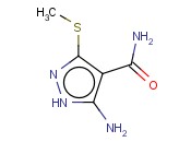 3-(甲硫基)-5-<span class='lighter'>氨基</span>-4-<span class='lighter'>吡唑</span>甲酰胺