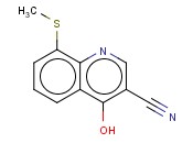 <span class='lighter'>3-QUINOLINECARBONITRILE</span>, 4-HYDROXY-8-(METHYLTHIO)-