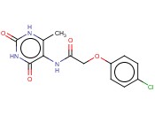 5-(P-CHLOROPHENOXYACETAMIDO)-4-<span class='lighter'>METHYLURACIL</span>