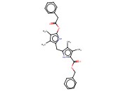 (DI-ME-PH-<span class='lighter'>ACO</span>-PYRROL-YLMETHYL)-3,4-DIMETHYL-PYRROLE-2-CARBOXYLIC ACID BZL ESTER
