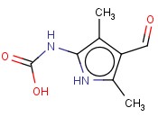 <span class='lighter'>2-PYRROLECARBAMIC</span> ACID, <span class='lighter'>4-FORMYL-3,5-DIMETHYL-</span>
