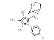 5-(ADAMANTANE-1-CARBONYL)-4-AMINO-1-(4-BROMOPHENYL)-2-<span class='lighter'>METHYLPYRROLE</span>-3-CARBONITRILE
