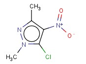 5-氯-1,3-二甲基-4-<span class='lighter'>硝基</span><span class='lighter'>吡唑</span>