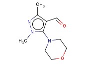<span class='lighter'>1,3-DIMETHYL-5-MORPHOLINO-1H-PYRAZOLE-4-CARBALDEHYDE</span>