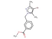 3-[(4-<span class='lighter'>溴</span>-3,5-二甲基-1H-吡唑-1-基)甲基]<span class='lighter'>苯甲酸</span>甲酯