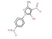 5-甲基-4-<span class='lighter'>硝基</span>-2-(4-<span class='lighter'>硝基</span>-苯基)-2H-<span class='lighter'>吡唑</span>-3-醇