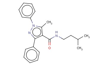 1,3-DIPHENYL-5-METHYL-N-(3-METHYLBUTYL)-1H-PYRAZOLE-4-CARBOXAMIDE