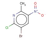 3-<span class='lighter'>BROMO-2-CHLORO-6-METHYL-5-NITROPYRIDINE</span>