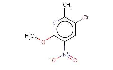 2-甲基-5-<span class='lighter'>硝基</span>-6-甲氧基-3-<span class='lighter'>溴</span><span class='lighter'>吡啶</span>