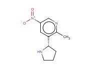 3-((2S)PYRROLIDIN-2-YL)-<span class='lighter'>2-METHYL-5-NITROPYRIDINE</span>