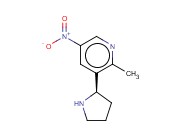 3-((2R)PYRROLIDIN-2-YL)-<span class='lighter'>2-METHYL-5-NITROPYRIDINE</span>