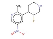 3-(3-FLUOROPIPERIDIN-4-YL)-<span class='lighter'>2-METHYL-5-NITROPYRIDINE</span>