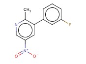 3-(3-FLUOROPHENYL)-<span class='lighter'>2-METHYL-5-NITROPYRIDINE</span>
