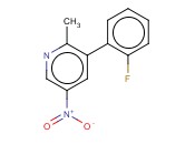 3-(2-FLUOROPHENYL)-<span class='lighter'>2-METHYL-5-NITROPYRIDINE</span>