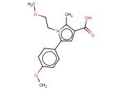 1-(2-METHOXYETHYL)-5-(4-METHOXYPHENYL)-2-<span class='lighter'>METHYLPYRROLE</span>-3-CARBOXYLIC ACID
