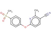 2-甲基-6-[4-(<span class='lighter'>甲</span>磺<span class='lighter'>酰</span>基)苯氧基]-3-吡啶<span class='lighter'>甲</span><span class='lighter'>腈</span>