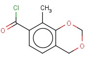 <span class='lighter'>8-METHYL-4H-1,3-BENZODIOXIN-7-CARBONYL</span> <span class='lighter'>CHLORIDE</span>