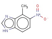 1H-<span class='lighter'>苯并咪唑</span>，4 - <span class='lighter'>甲基</span>-5 - 硝基-（9CI）