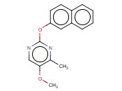 <span class='lighter'>5-METHOXY-4-METHYL-2-PYRIMIDINYL</span> <span class='lighter'>2-NAPHTHYL</span> <span class='lighter'>ETHER</span>