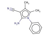 <span class='lighter'>1H-PYRROLE-3-CARBONITRILE</span>, <span class='lighter'>2-AMINO-4,5-DIMETHYL-1-PHENYL-</span>