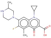 1-<span class='lighter'>环</span><span class='lighter'>丙基</span>-6-氟-7-(3-甲基-1-哌嗪基)-5-甲基-1,4-二氢-4-氧代喹啉-3-羧酸