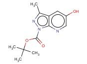 <span class='lighter'>1H-PYRAZOLO</span>[<span class='lighter'>3,4-B</span>]<span class='lighter'>PYRIDINE-1-CARBOXYLIC</span> ACID, <span class='lighter'>5-HYDROXY-3-METHYL-</span>, <span class='lighter'>1,1-DIMETHYLETHYL</span> <span class='lighter'>ESTER</span>
