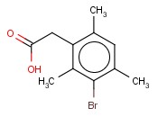 2,4,6-三甲基-3-溴<span class='lighter'>苯乙酸</span>