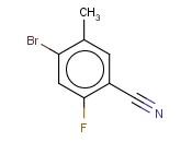 4-溴-2-<span class='lighter'>氟</span>-5-甲基<span class='lighter'>苯</span><span class='lighter'>甲</span><span class='lighter'>腈</span>