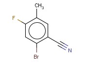 2-<span class='lighter'>溴</span>-4-<span class='lighter'>氟</span>-5-<span class='lighter'>甲基</span><span class='lighter'>苯</span><span class='lighter'>腈</span>