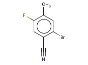 2-溴-5-<span class='lighter'>氟</span>-4-甲基<span class='lighter'>苯</span><span class='lighter'>甲</span><span class='lighter'>腈</span>