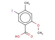 5-碘-2-<span class='lighter'>甲</span><span class='lighter'>氧基</span>-4-<span class='lighter'>甲基</span>-<span class='lighter'>苯甲酸</span>