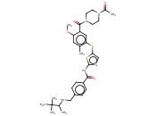 N-(5-((5-(4-乙酰<span class='lighter'>基</span>哌嗪-1-<span class='lighter'>甲</span><span class='lighter'>酰</span><span class='lighter'>基</span>)-4-<span class='lighter'>甲</span>氧基-2-甲基苯基)硫<span class='lighter'>基</span>)噻唑-2-<span class='lighter'>基</span>)-4-(((3,3-二甲基丁烷-2-<span class='lighter'>基</span>)<span class='lighter'>氨基</span>)甲基)<span class='lighter'>苯</span>甲酰胺