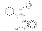 N-环己基-N''-(2-甲基<span class='lighter'>喹啉</span>-4-<span class='lighter'>基</span>)-N'-2-噻唑<span class='lighter'>基</span>胍