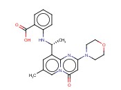 (R)-2-(1-(7-METHYL-2-MORPHOLINO-4-OXO-4H-PYRIDO[<span class='lighter'>1,2-A</span>]PYRIMIDIN-9-YL)ETHYLAMINO)BENZOIC ACID
