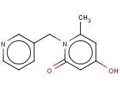 <span class='lighter'>4-HYDROXY-6-METHYL-1-PYRIDIN-3-YLMETHYL-1H-PYRIDIN-2-ONE</span>