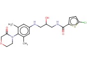 5-氯-N-[3-[[3,5-二<span class='lighter'>甲基</span>-4-(3-氧代-4-<span class='lighter'>吗</span><span class='lighter'>啉</span>基)苯基]氨在]-2-羟基丙基]-2-噻吩羰酰胺