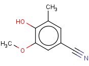 4-HYDROXY-3-<span class='lighter'>METHOXY</span>-5-METHYLBENZONITRILE