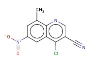 <span class='lighter'>3-QUINOLINECARBONITRILE</span>, 4-CHLORO-8-METHYL-6-NITRO-