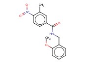 N-(<span class='lighter'>2-METHOXYBENZYL</span>)-3-METHYL-4-NITROBENZAMIDE