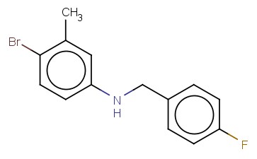 N-(4-BROMO-3-METHYLPHENYL)-4-<span class='lighter'>FLUOROBENZYLAMINE</span>