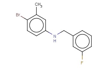N-(4-BROMO-3-METHYLPHENYL)-3-<span class='lighter'>FLUOROBENZYLAMINE</span>
