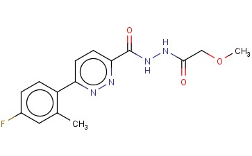3-PYRIDAZINECARBOXYLIC ACID, 6-(4-FLUORO-2-METHYLPHENYL)-, 2-(METHOXYACETYL)HYDRAZIDE
