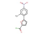 5-(2-<span class='lighter'>甲基</span>-4-硝基<span class='lighter'>苯</span>)呋喃-2-<span class='lighter'>甲</span><span class='lighter'>酰</span><span class='lighter'>氯</span>