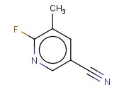 2-氟-3-甲基-5-<span class='lighter'>氰</span>基吡啶