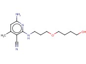 6-<span class='lighter'>氨基</span>-2-[3-(4-<span class='lighter'>羟基</span>丁氧基)丙基<span class='lighter'>氨基</span>]-4-甲基-<span class='lighter'>吡啶</span>-3-甲腈